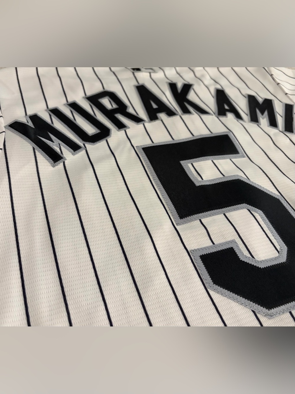 Nike Chicago White Sox Munetaka Murakami #5 Japan Pinstripe Jersey Men's Size: M - Picture 7 of 7